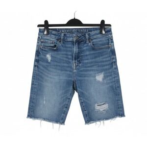AMERICAN EAGLE Men's AIRFLEX Distressed/Destroyed CUT-OFF Denim JEANS SHORTS 30